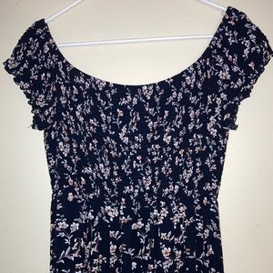 SHEIN Black Floral Dress